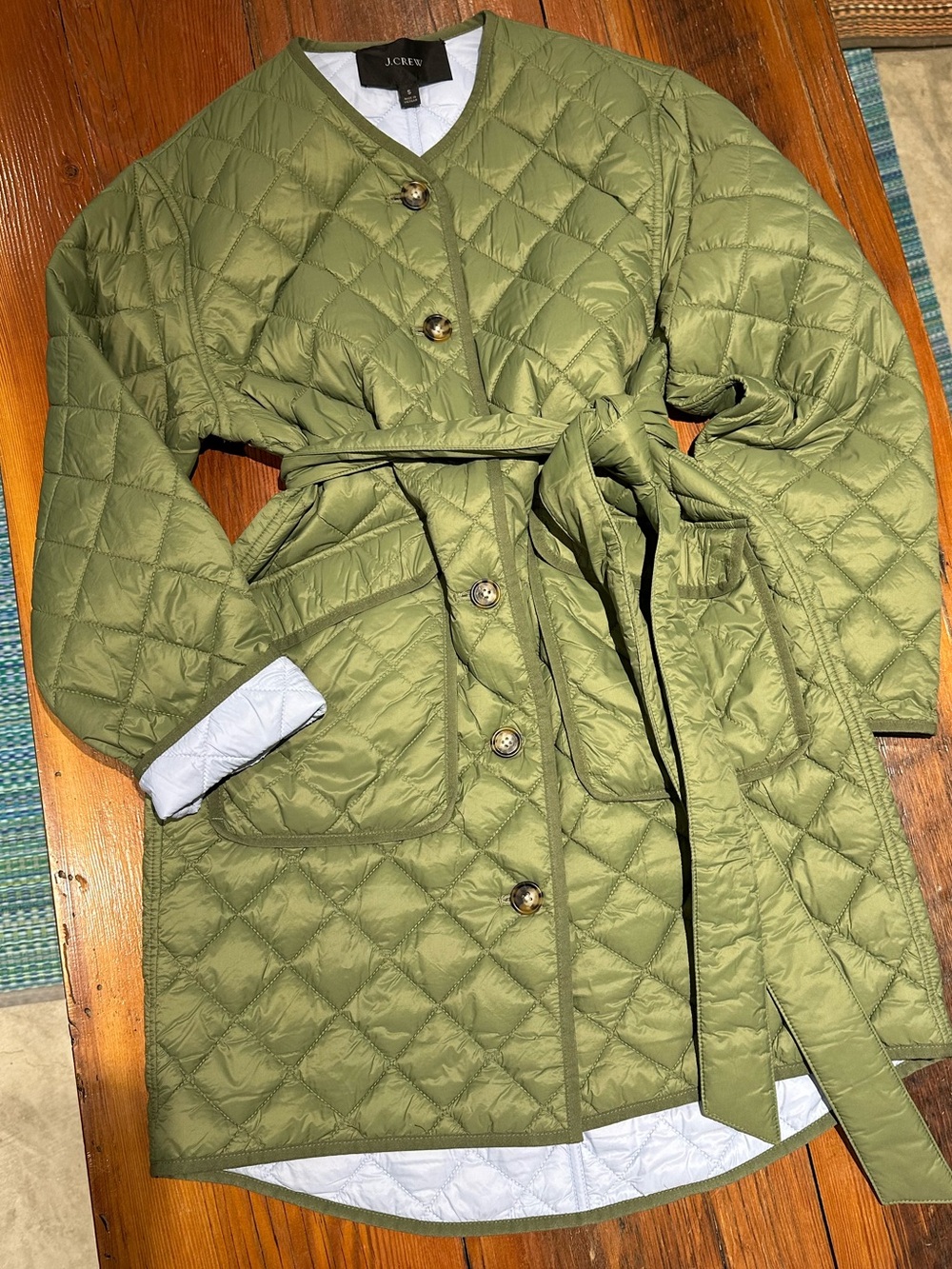 J. Crew Greenwich Jacket, Olive Green, Women's Sm